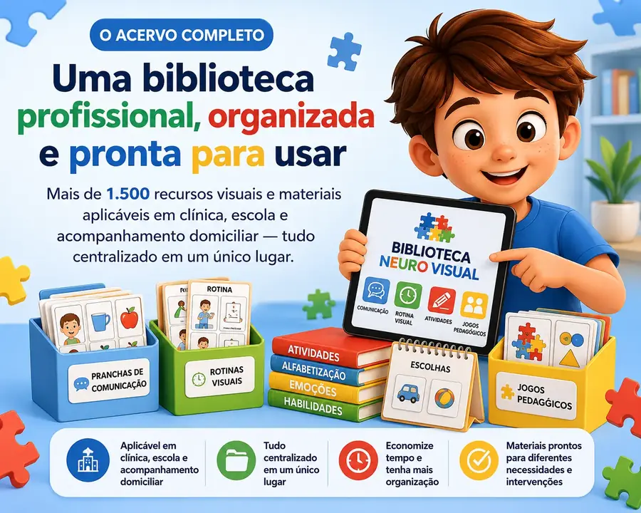 Biblioteca profissional, organizada e pronta a usar