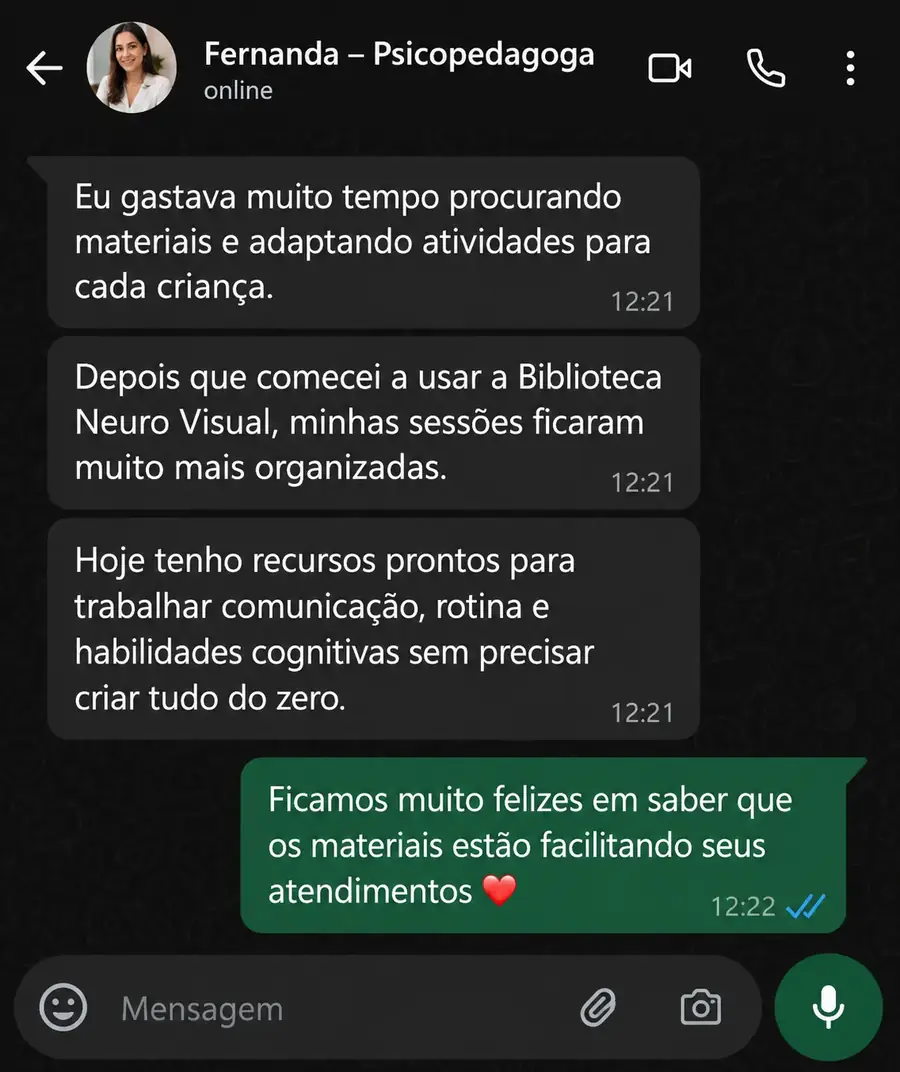 Testemunho de Fernanda - Psicopedagoga
