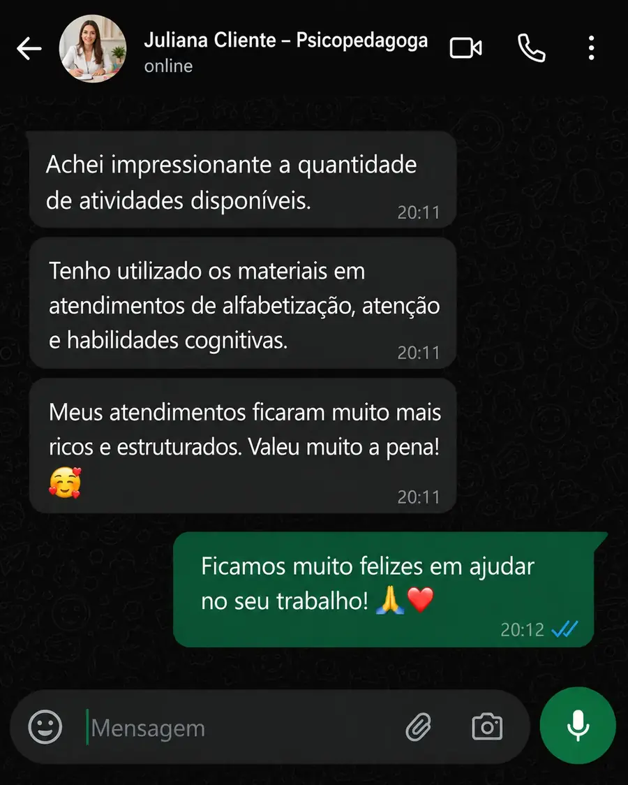 Testemunho de Juliana - Psicopedagoga